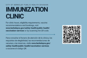 Immunization clinic postcard back