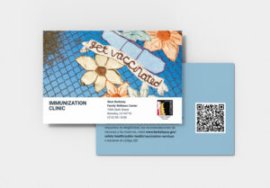 Immunication clinic postcard